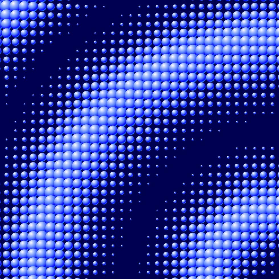 verspreide blauw ballen achtergrond met circulaire structuur vector