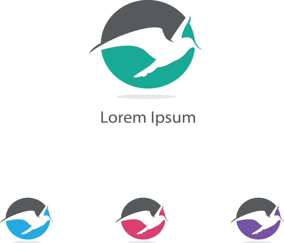 schattig en mooi vogel logo ontwerp. kolibrie logo ontwerp. uniek schattig vogel logo sjabloon. vector