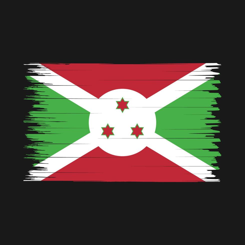 Burundese vlagborstel vector