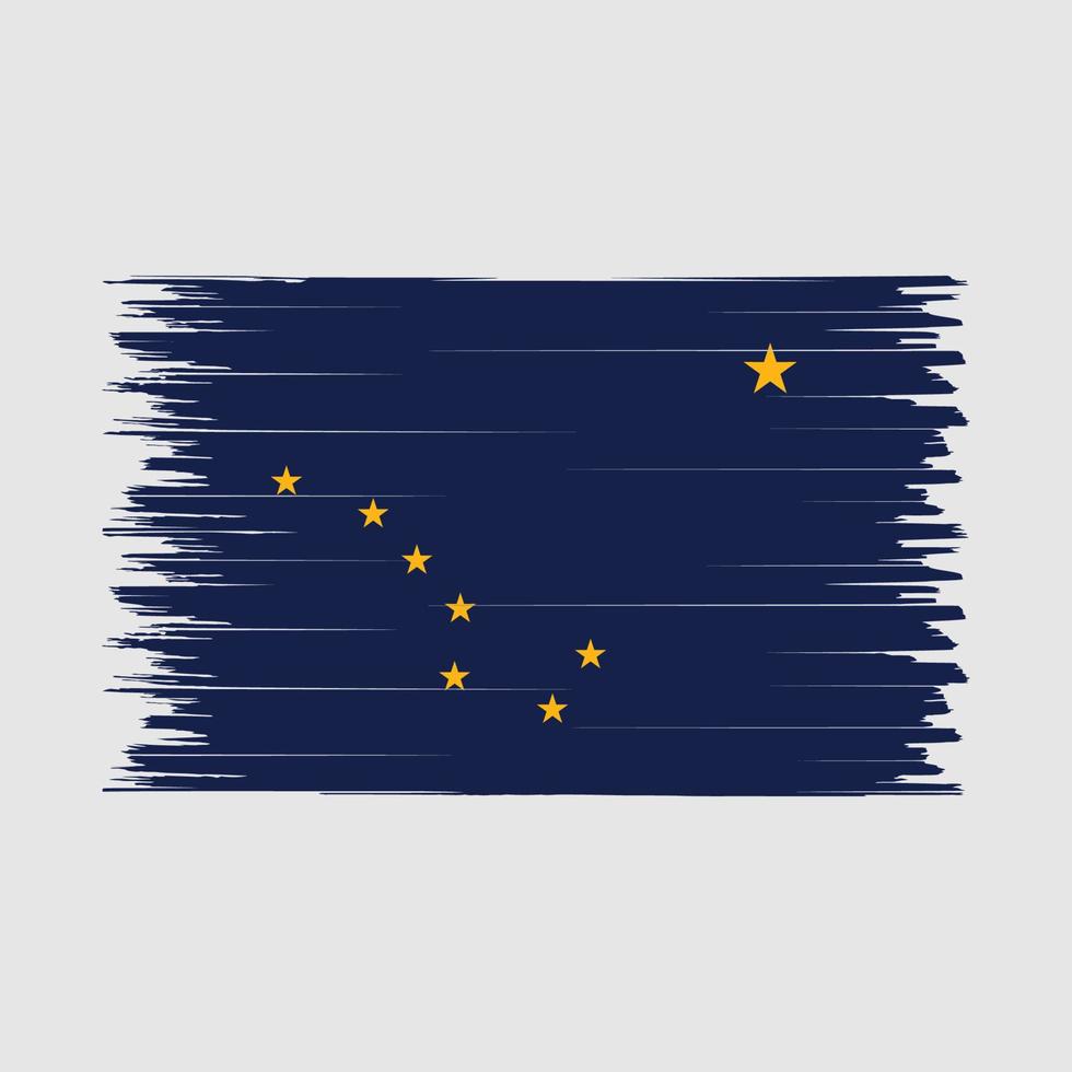 Alaska vlag borstel vector