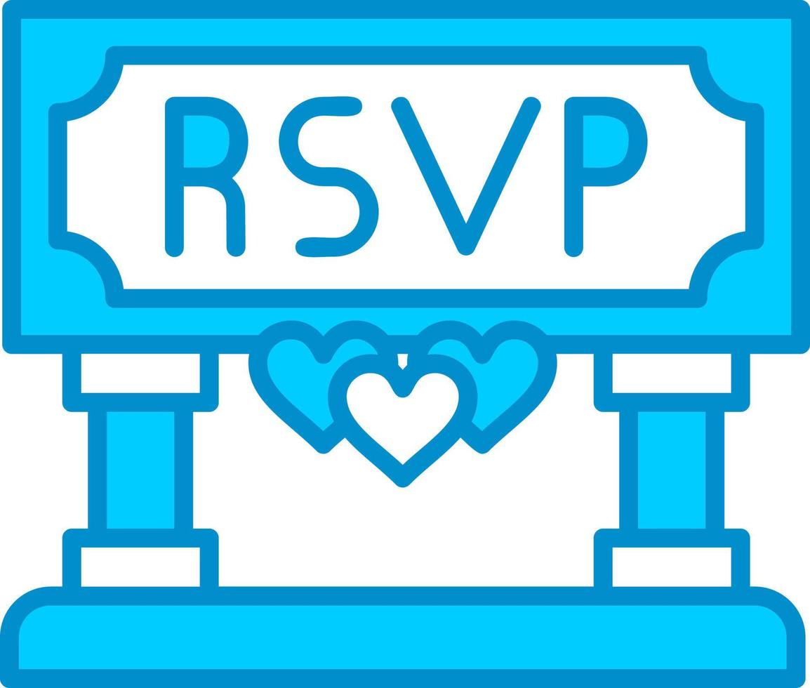 RSVP creatief icoon ontwerp vector