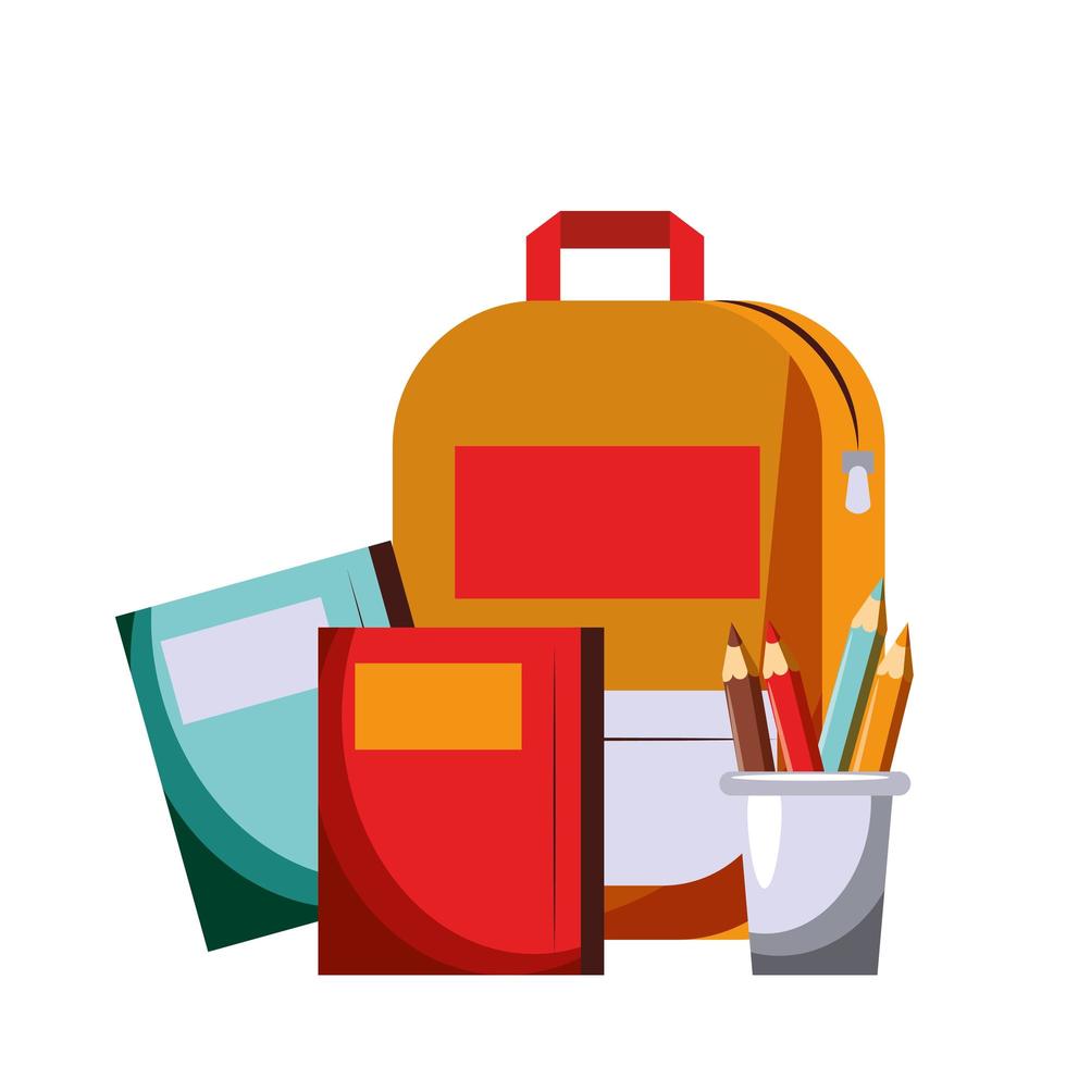 cartoon schoolmateriaal vector