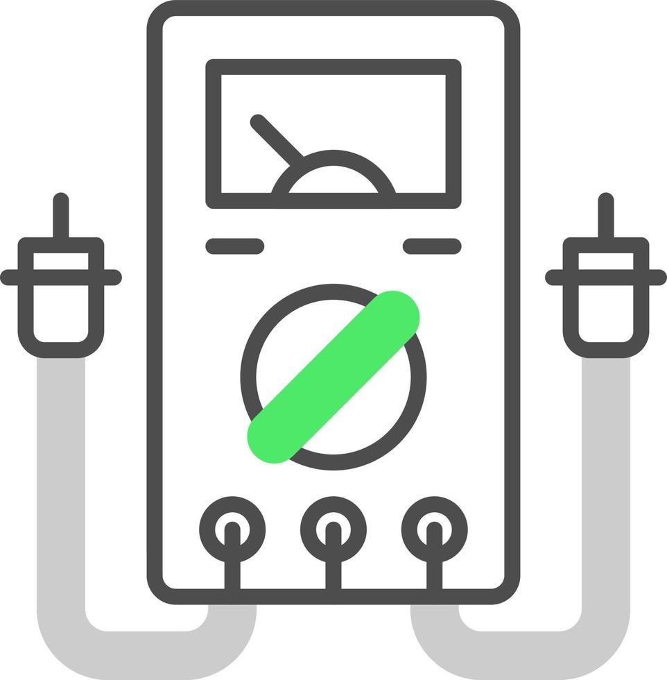 multimeter creatief icoon ontwerp vector