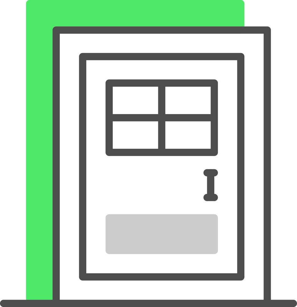 deur creatief icoon ontwerp vector