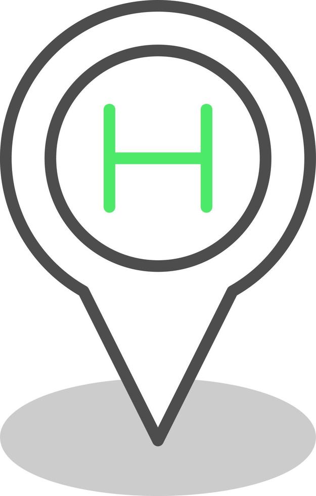 helikopterplatform creatief icoon ontwerp vector
