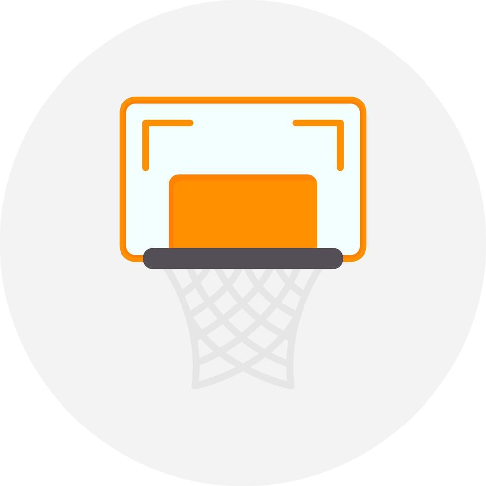 basketbal hoepel creatief icoon ontwerp vector