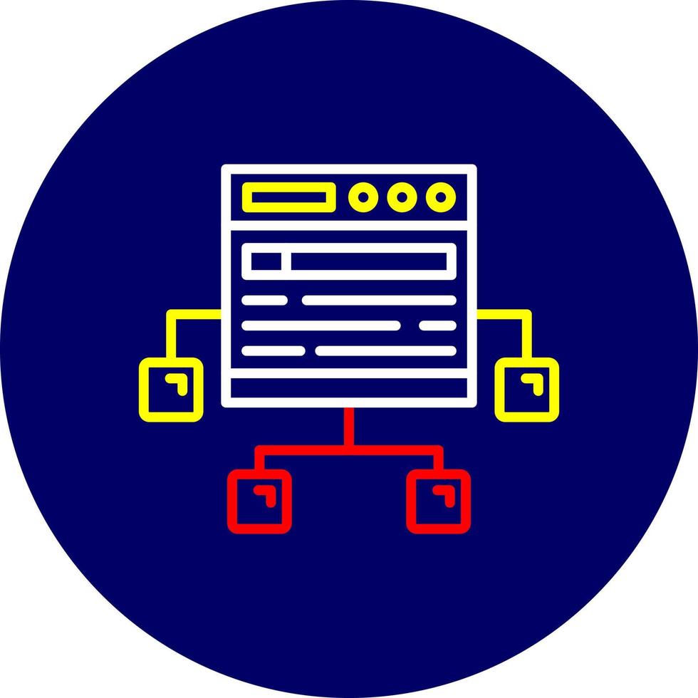 sitemap creatief icoon ontwerp vector