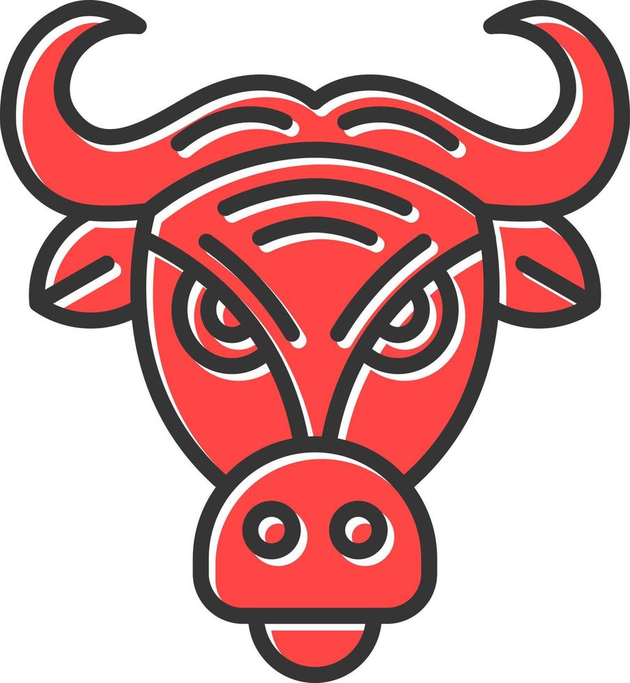 buffel creatief icoon ontwerp vector