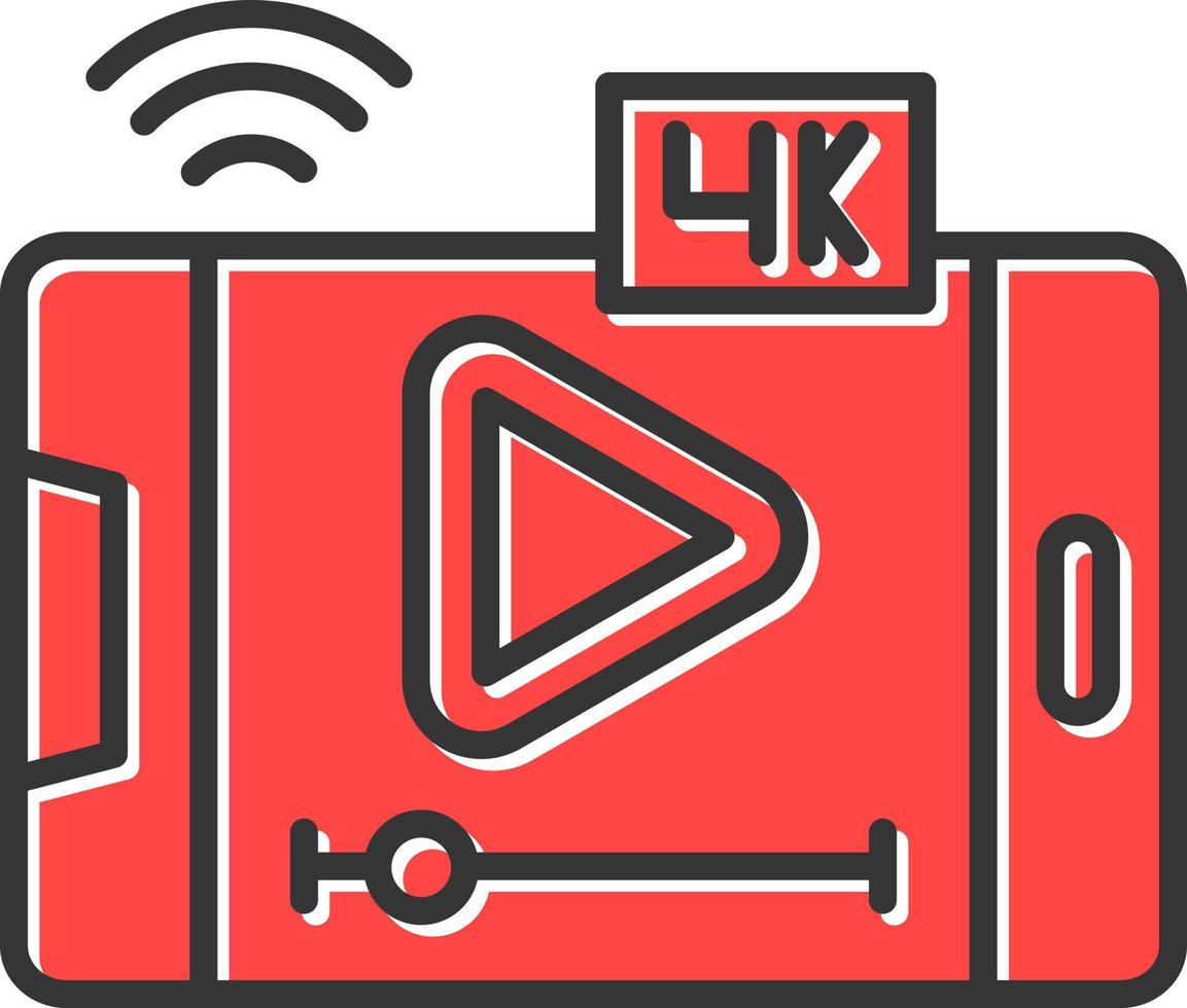 video streaming creatief icoon ontwerp vector