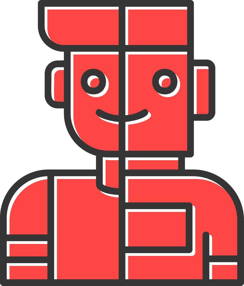 humanoid creatief icoon ontwerp vector