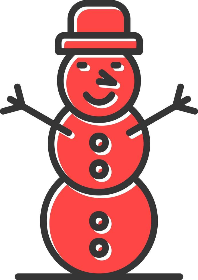 sneeuwman creatief icoon ontwerp vector