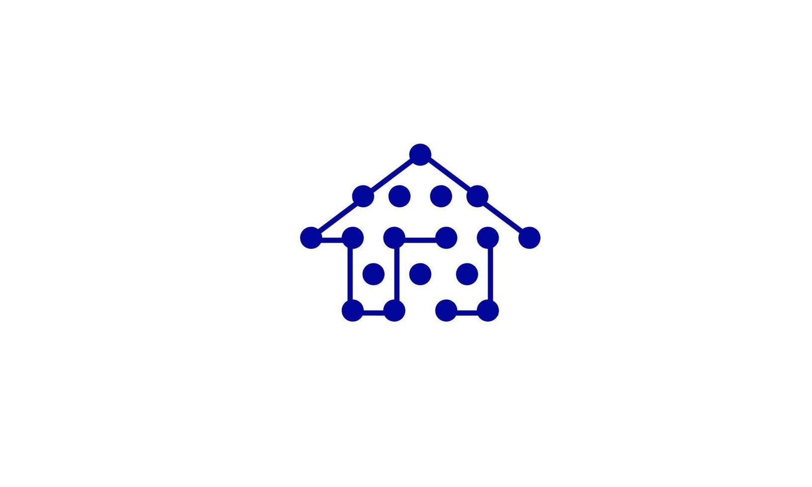 huis verbonden icoon of logo sjabloon voor huis huur en echt landgoed agentschap vector