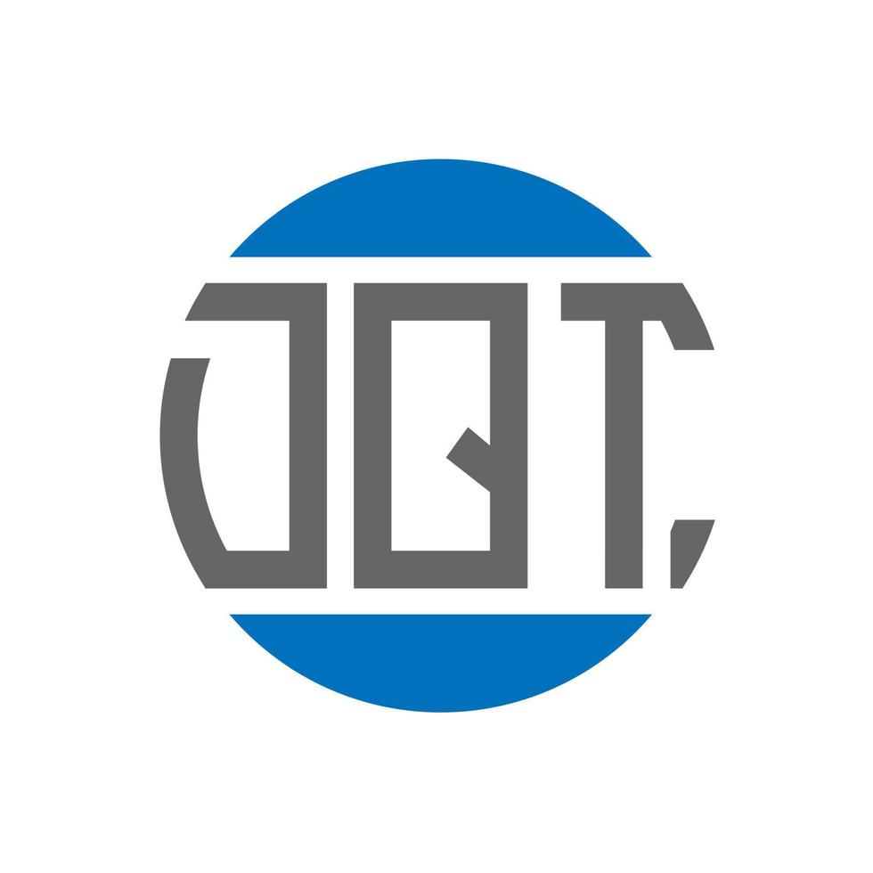 dqt brief logo ontwerp Aan wit achtergrond. dqt creatief initialen cirkel logo concept. dqt brief ontwerp. vector