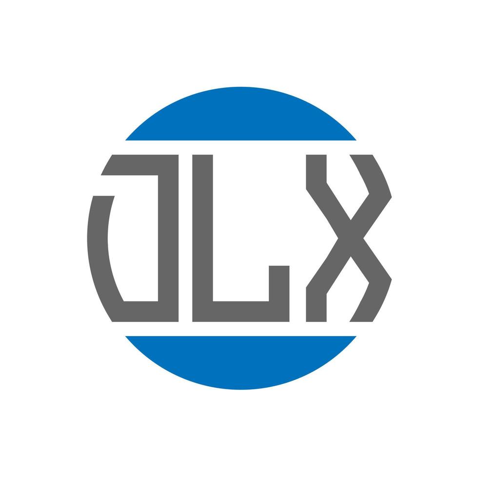 dlx brief logo ontwerp Aan wit achtergrond. dlx creatief initialen cirkel logo concept. dlx brief ontwerp. vector