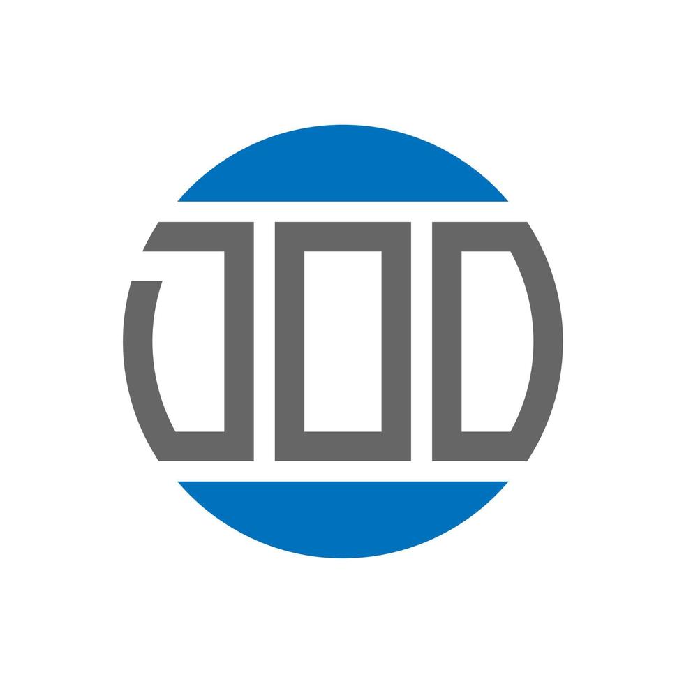 doo brief logo ontwerp Aan wit achtergrond. doo creatief initialen cirkel logo concept. doo brief ontwerp. vector
