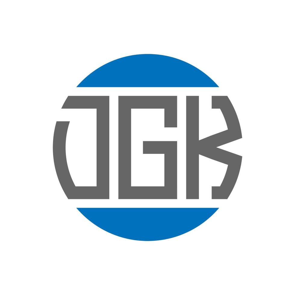 dgk brief logo ontwerp Aan wit achtergrond. dgk creatief initialen cirkel logo concept. dgk brief ontwerp. vector