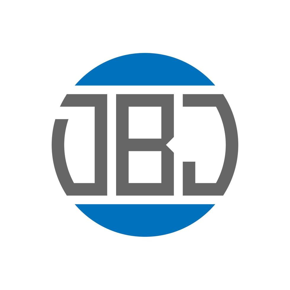 dbj brief logo ontwerp Aan wit achtergrond. dbj creatief initialen cirkel logo concept. dbj brief ontwerp. vector