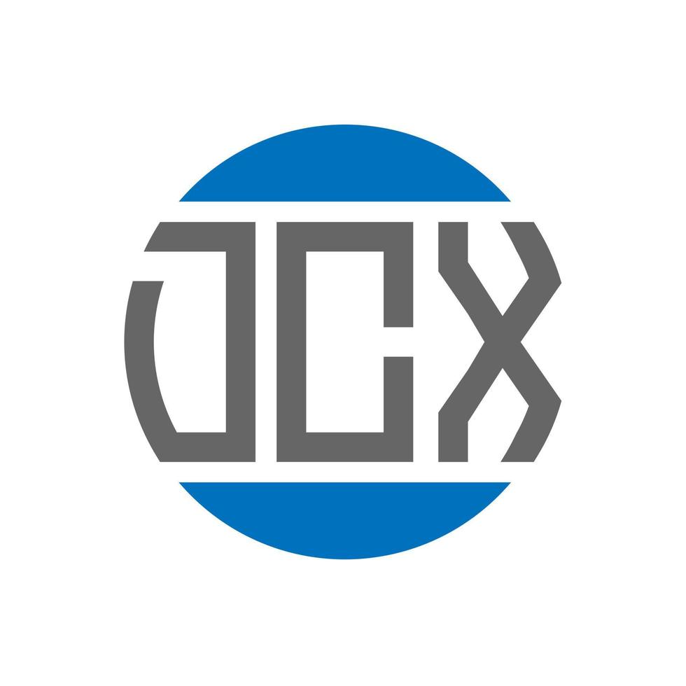 dcx brief logo ontwerp Aan wit achtergrond. dcx creatief initialen cirkel logo concept. dcx brief ontwerp. vector