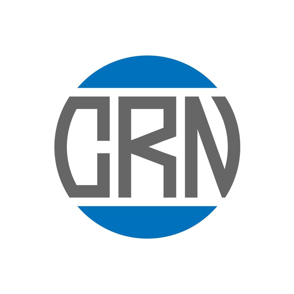 crn brief logo ontwerp Aan wit achtergrond. crn creatief initialen cirkel logo concept. crn brief ontwerp. vector