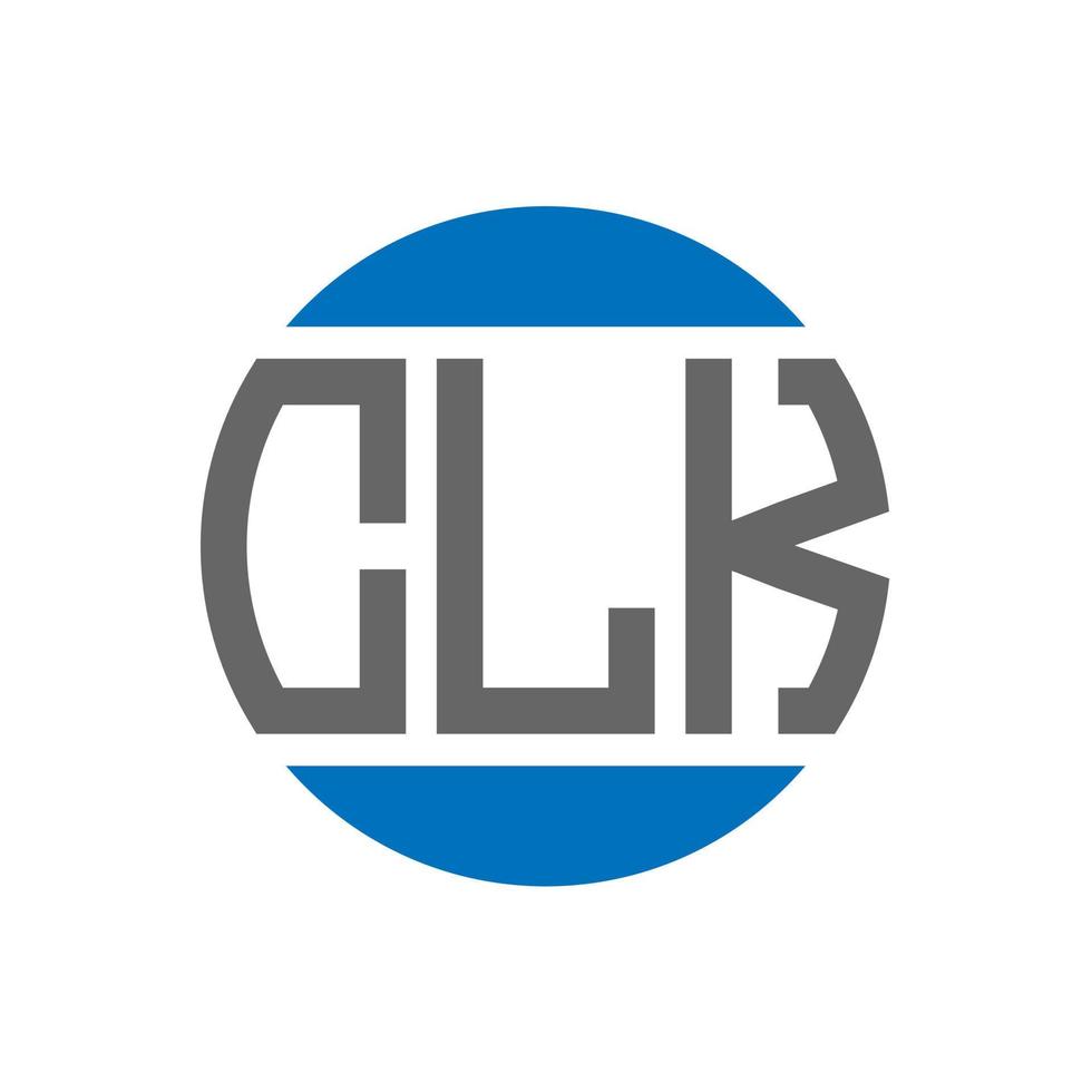 clk brief logo ontwerp Aan wit achtergrond. clk creatief initialen cirkel logo concept. clk brief ontwerp. vector