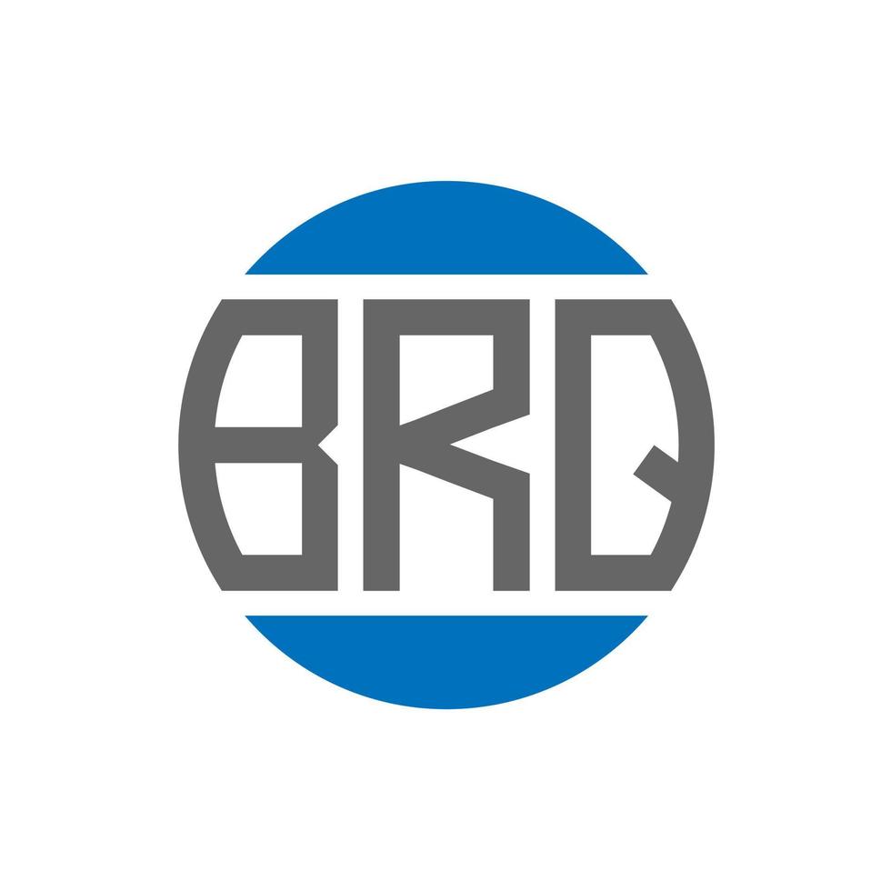 brq brief logo ontwerp Aan wit achtergrond. brq creatief initialen cirkel logo concept. brq brief ontwerp. vector