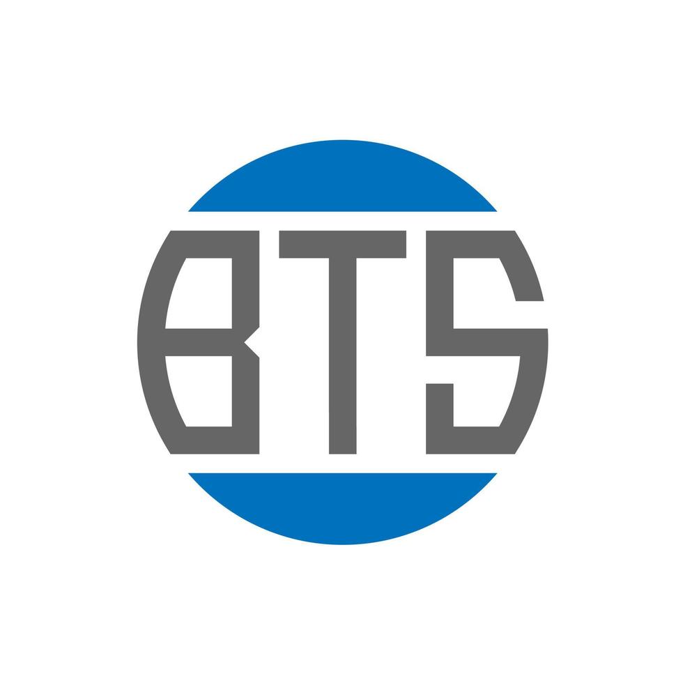 bts brief logo ontwerp Aan wit achtergrond. bts creatief initialen cirkel logo concept. bts brief ontwerp. vector