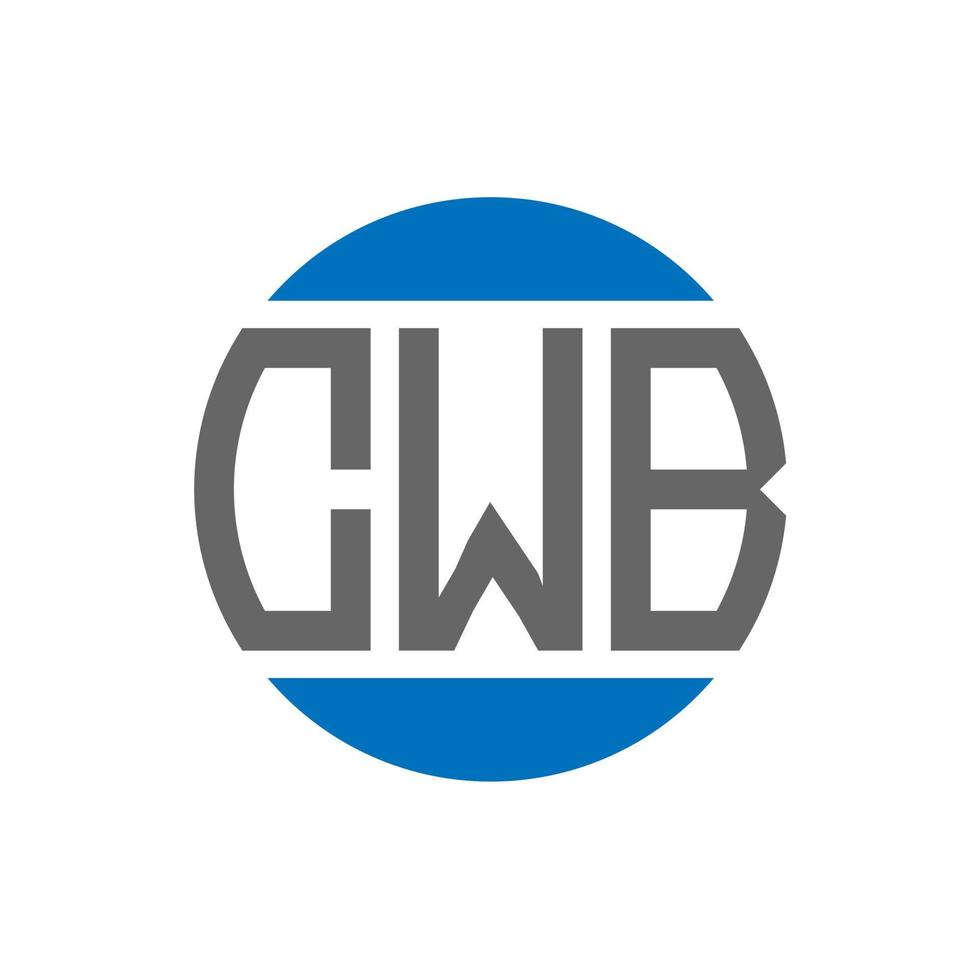 cwb brief logo ontwerp Aan wit achtergrond. cwb creatief initialen cirkel logo concept. cwb brief ontwerp. vector