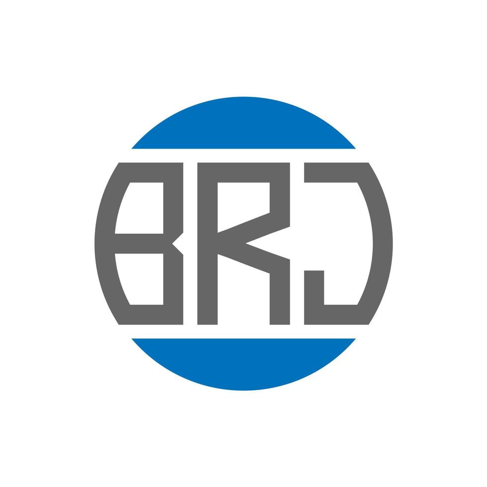 brj brief logo ontwerp Aan wit achtergrond. brj creatief initialen cirkel logo concept. brj brief ontwerp. vector