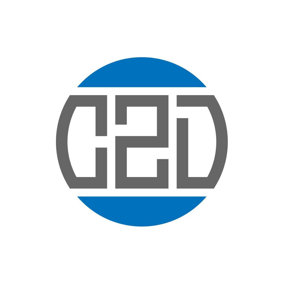 czd brief logo ontwerp Aan wit achtergrond. czd creatief initialen cirkel logo concept. czd brief ontwerp. vector