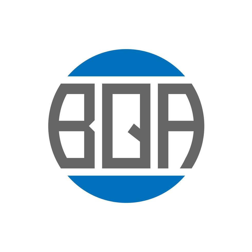 bqa brief logo ontwerp Aan wit achtergrond. bqa creatief initialen cirkel logo concept. bqa brief ontwerp. vector