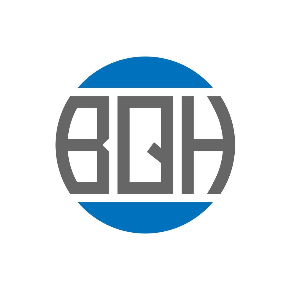 bqh brief logo ontwerp Aan wit achtergrond. bqh creatief initialen cirkel logo concept. bqh brief ontwerp. vector