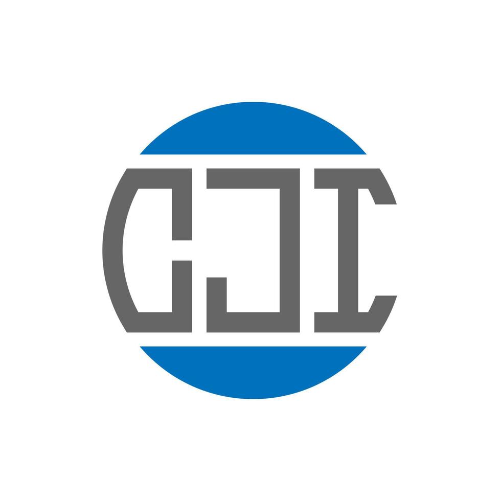 cji brief logo ontwerp Aan wit achtergrond. cji creatief initialen cirkel logo concept. cji brief ontwerp. vector