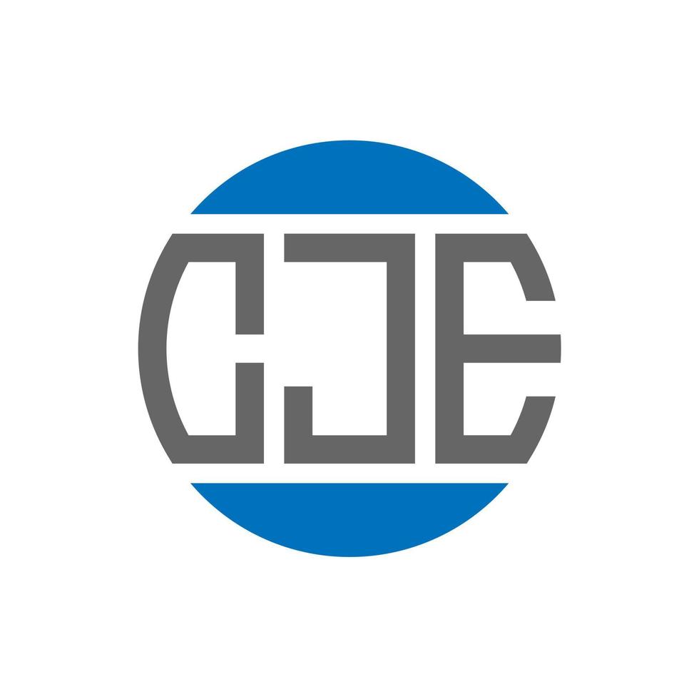 cje brief logo ontwerp Aan wit achtergrond. cje creatief initialen cirkel logo concept. cje brief ontwerp. vector