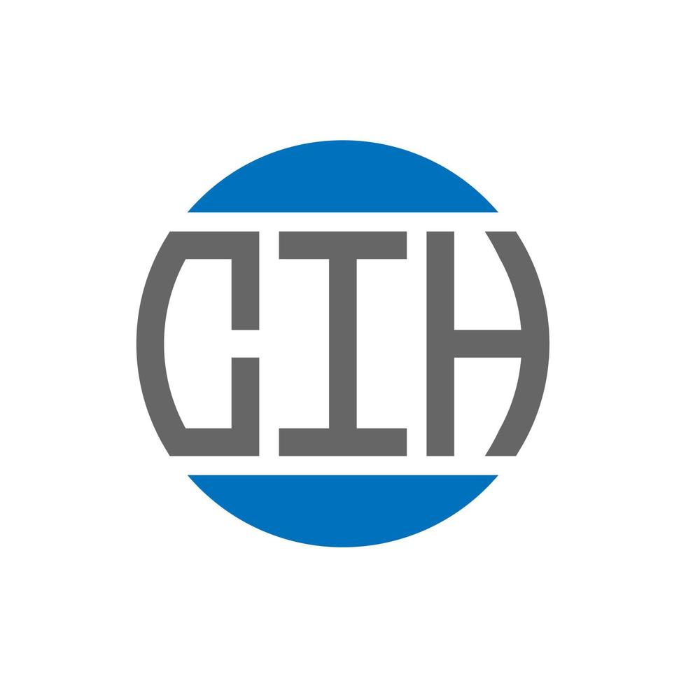 cih brief logo ontwerp Aan wit achtergrond. cih creatief initialen cirkel logo concept. cih brief ontwerp. vector