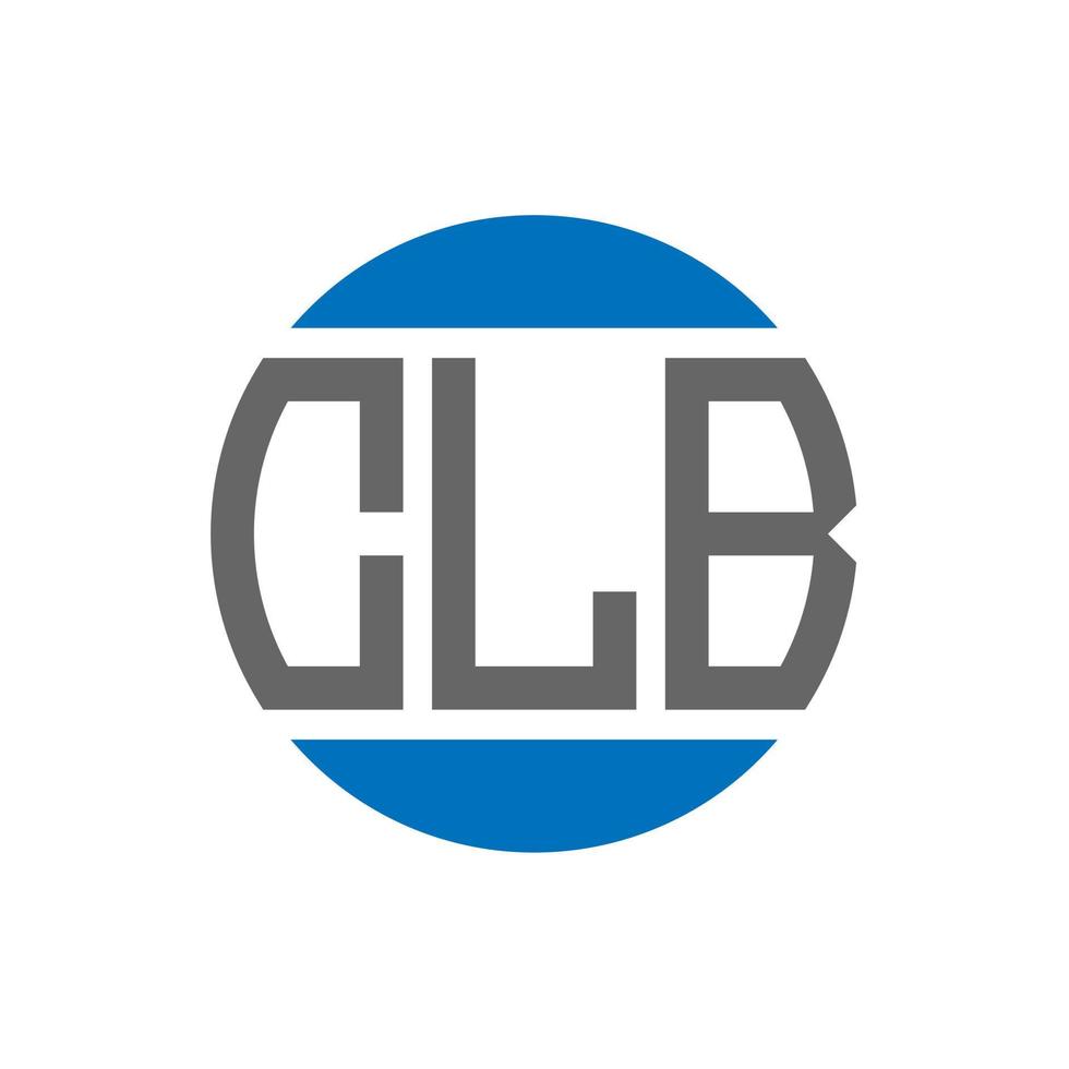 clb brief logo ontwerp Aan wit achtergrond. clb creatief initialen cirkel logo concept. clb brief ontwerp. vector