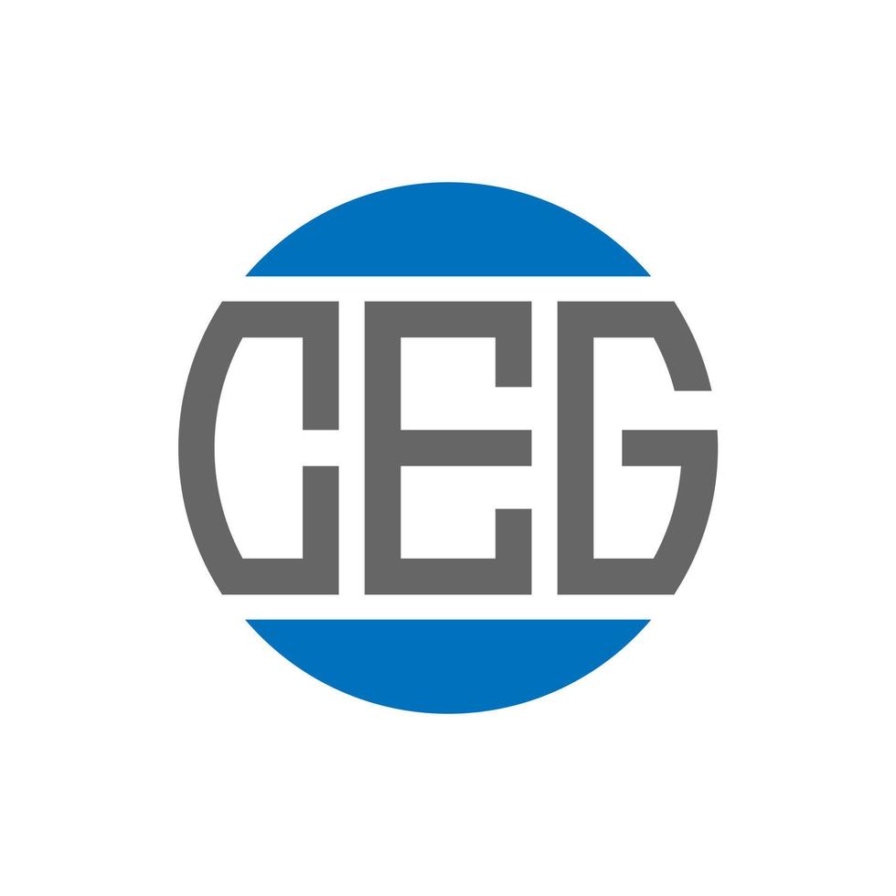 ceg brief logo ontwerp Aan wit achtergrond. ceg creatief initialen cirkel logo concept. ceg brief ontwerp. vector