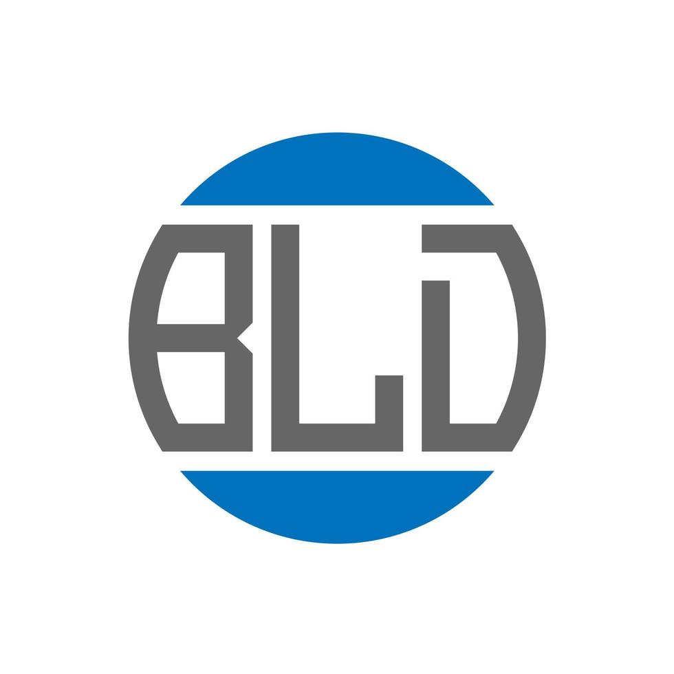 bld brief logo ontwerp Aan wit achtergrond. bld creatief initialen cirkel logo concept. bld brief ontwerp. vector