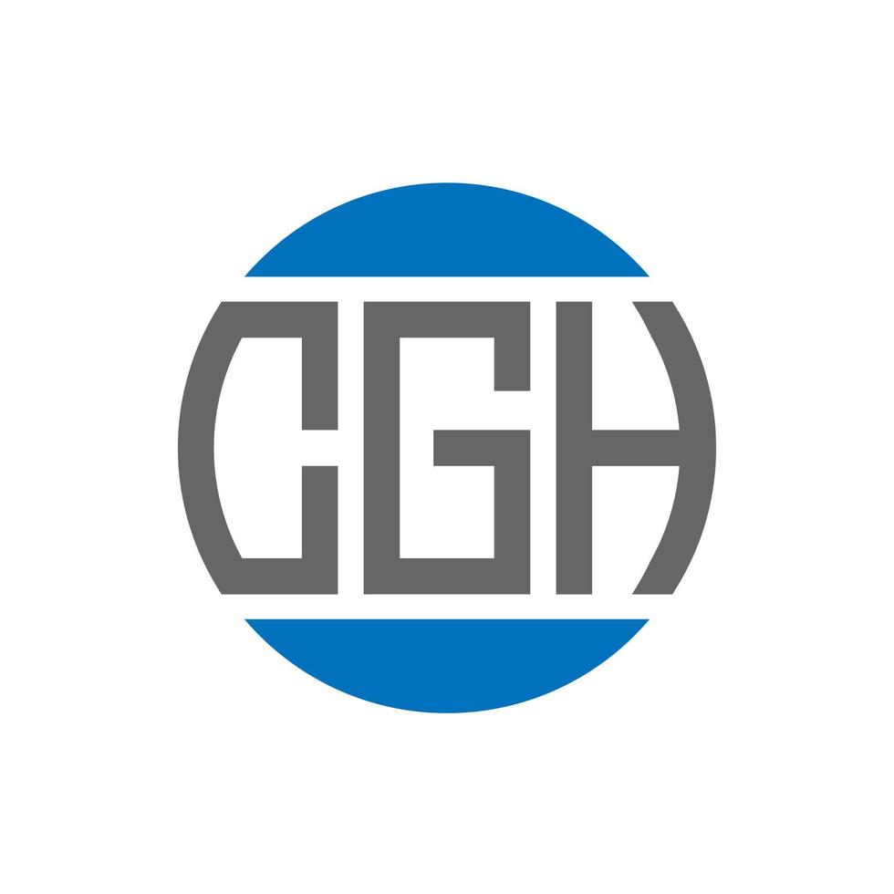 cgh brief logo ontwerp Aan wit achtergrond. cgh creatief initialen cirkel logo concept. cgh brief ontwerp. vector