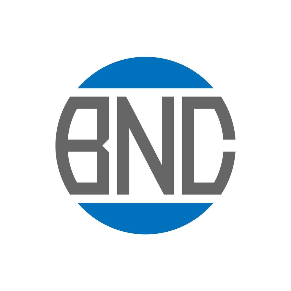 bnc brief logo ontwerp Aan wit achtergrond. bnc creatief initialen cirkel logo concept. bnc brief ontwerp. vector