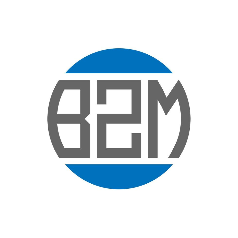 bzm brief logo ontwerp Aan wit achtergrond. bzm creatief initialen cirkel logo concept. bzm brief ontwerp. vector