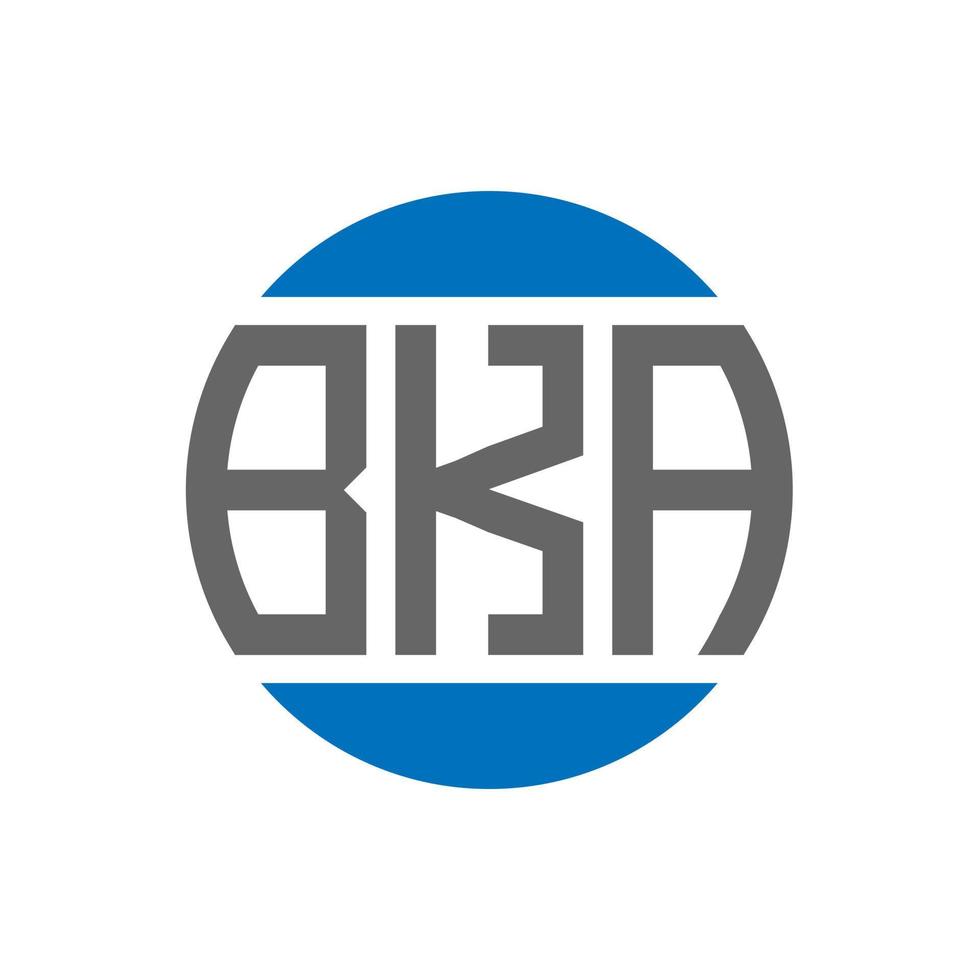 bka brief logo ontwerp Aan wit achtergrond. bka creatief initialen cirkel logo concept. bka brief ontwerp. vector