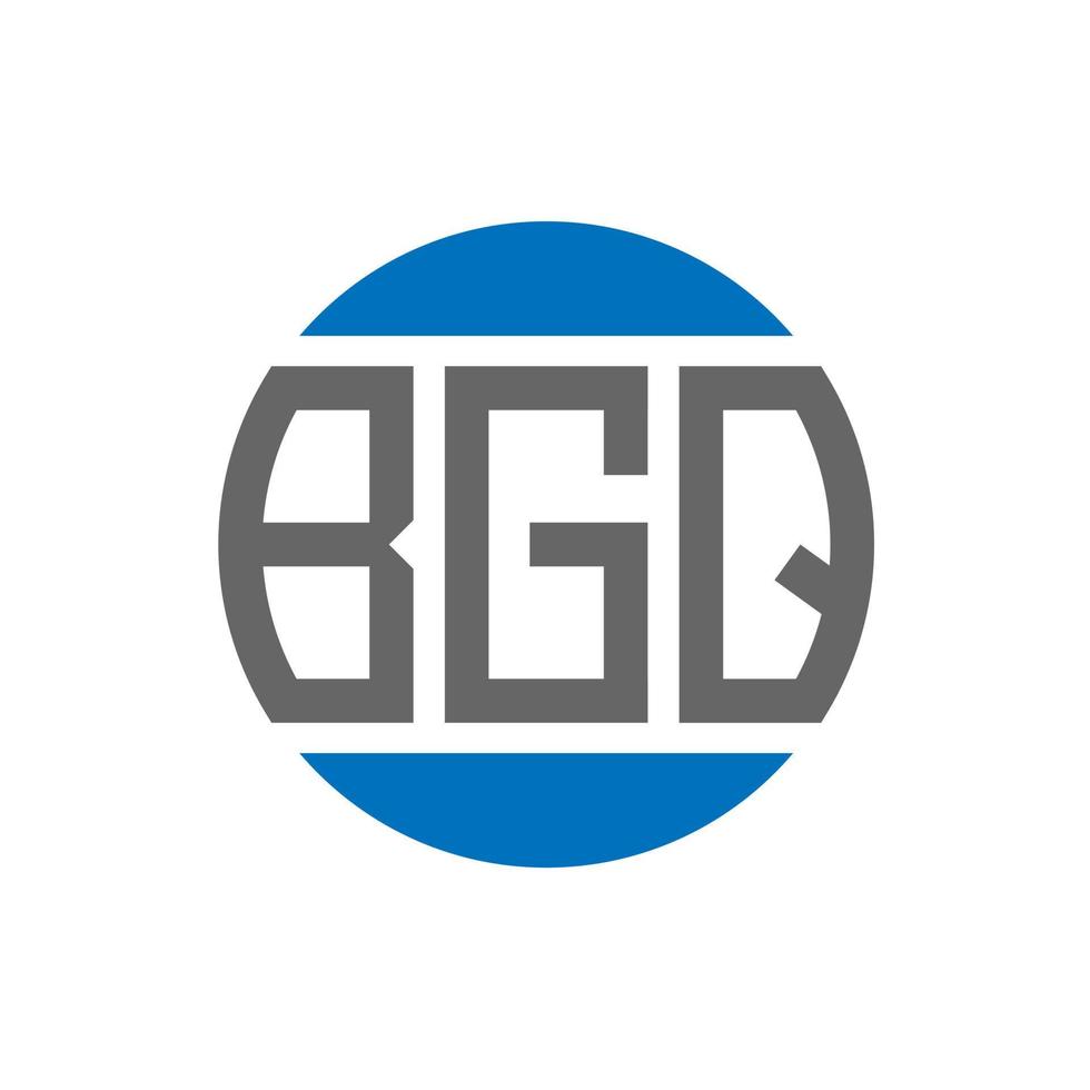bgq brief logo ontwerp Aan wit achtergrond. bgq creatief initialen cirkel logo concept. bgq brief ontwerp. vector