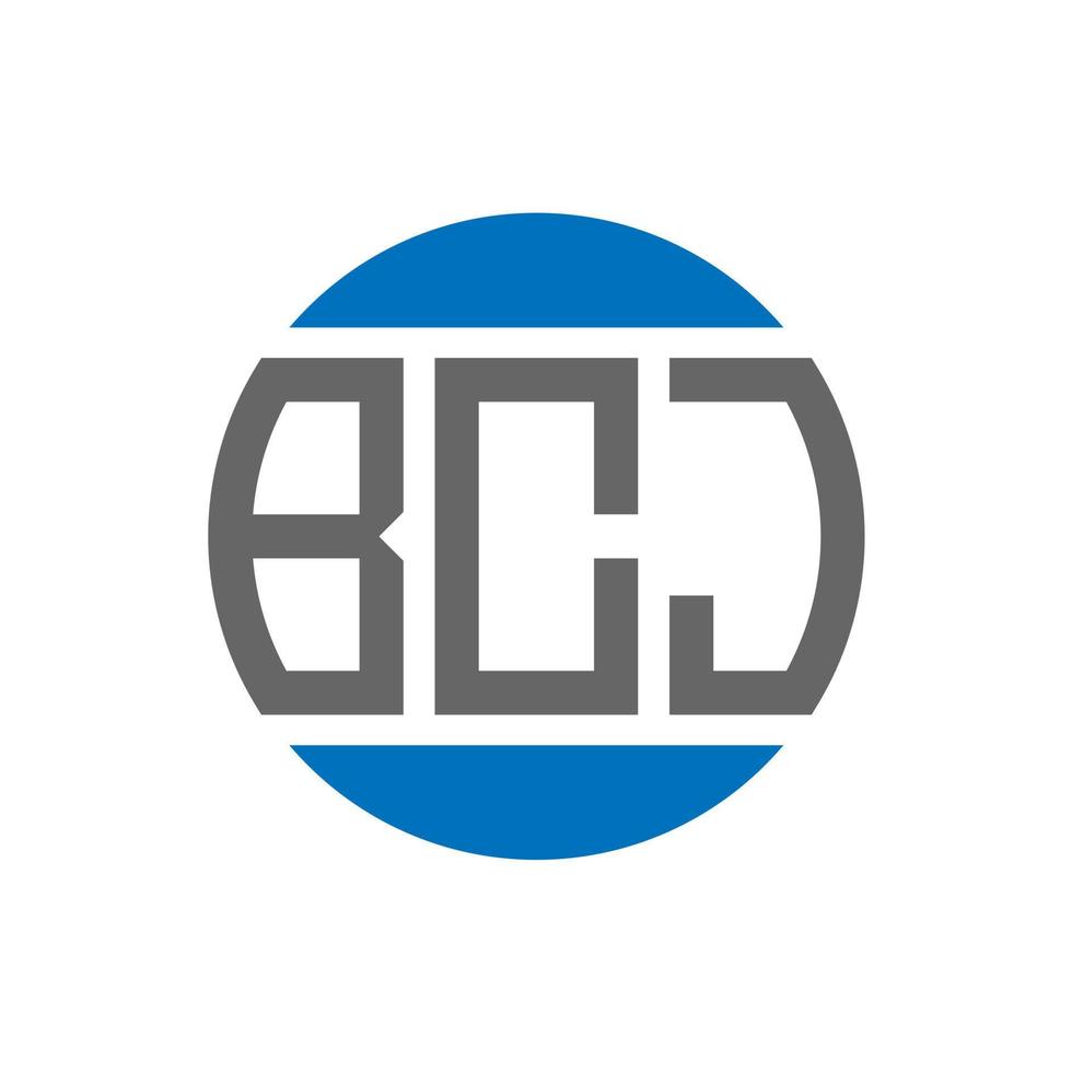 bcj brief logo ontwerp Aan wit achtergrond. bcj creatief initialen cirkel logo concept. bcj brief ontwerp. vector