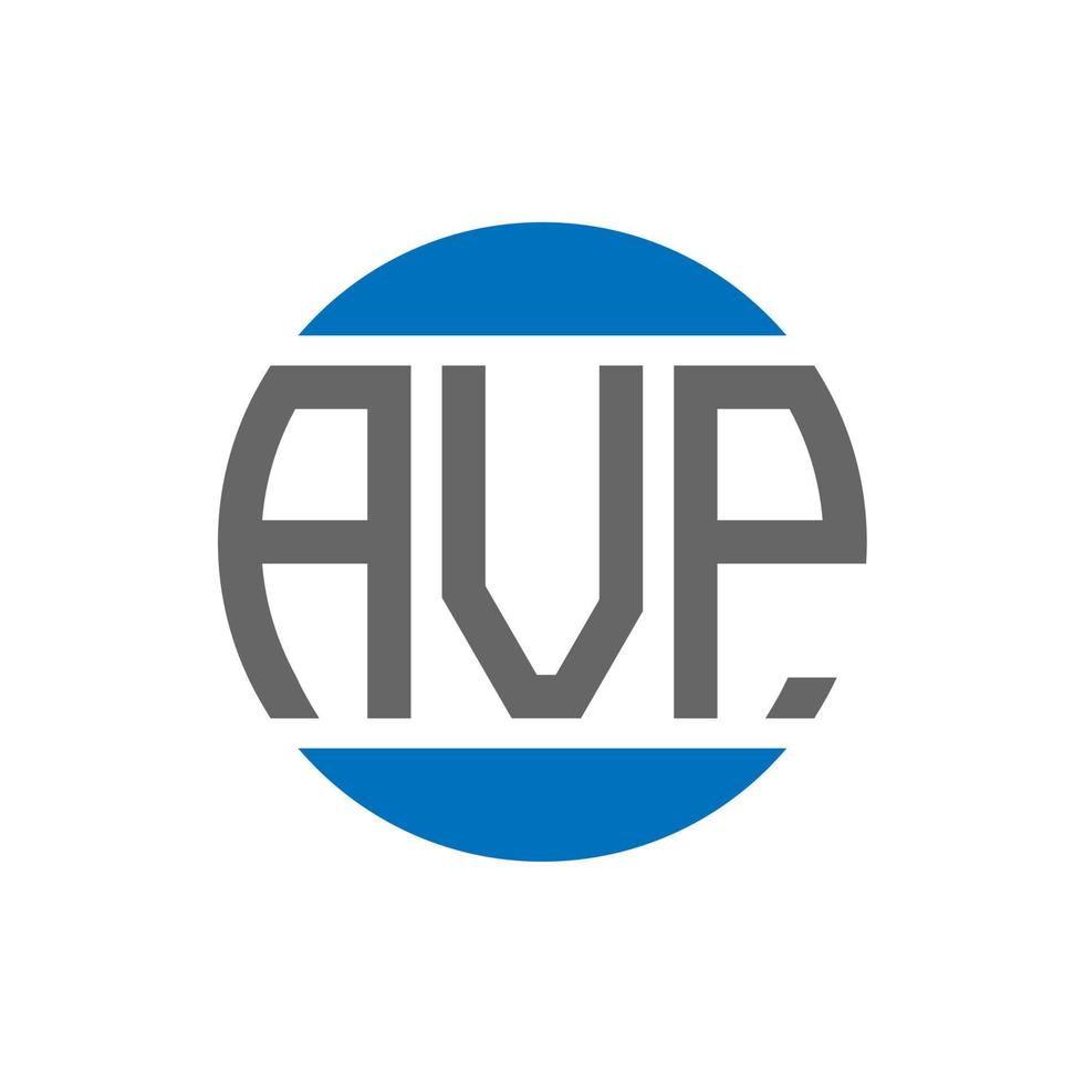 avp brief logo ontwerp Aan wit achtergrond. avp creatief initialen cirkel logo concept. avp brief ontwerp. vector