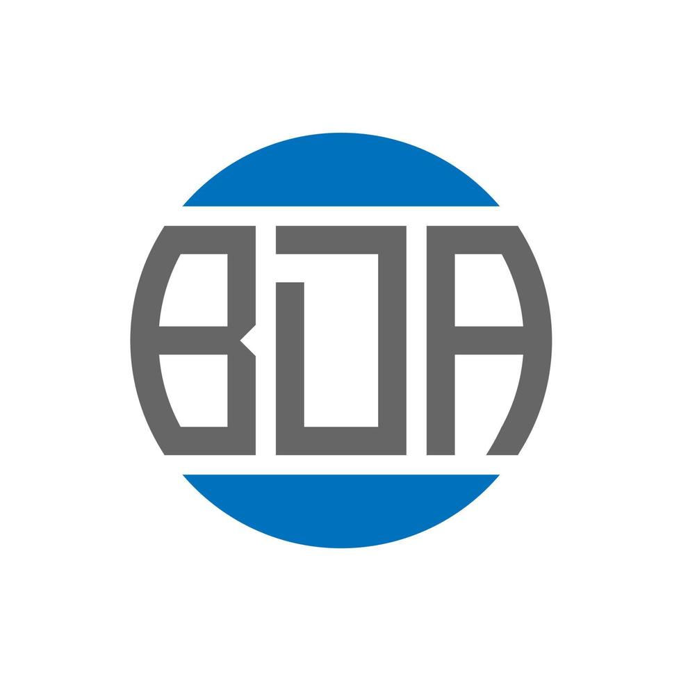 bda brief logo ontwerp Aan wit achtergrond. bda creatief initialen cirkel logo concept. bda brief ontwerp. vector