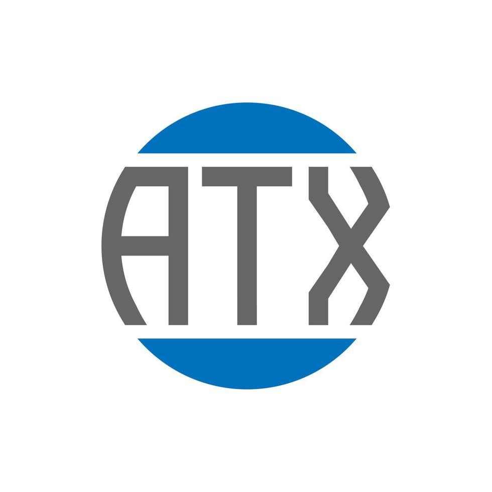 atx brief logo ontwerp Aan wit achtergrond. atx creatief initialen cirkel logo concept. atx brief ontwerp. vector