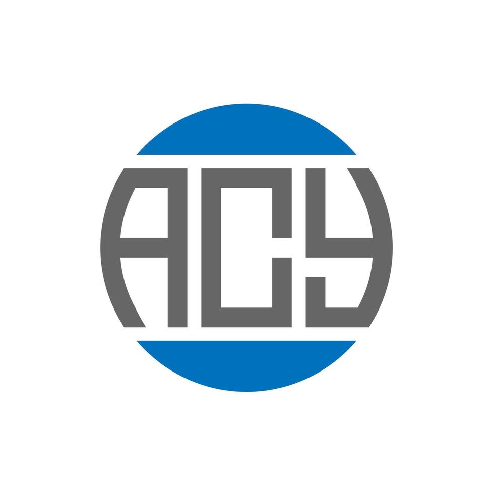 acy brief logo ontwerp Aan wit achtergrond. acy creatief initialen cirkel logo concept. acy brief ontwerp. vector