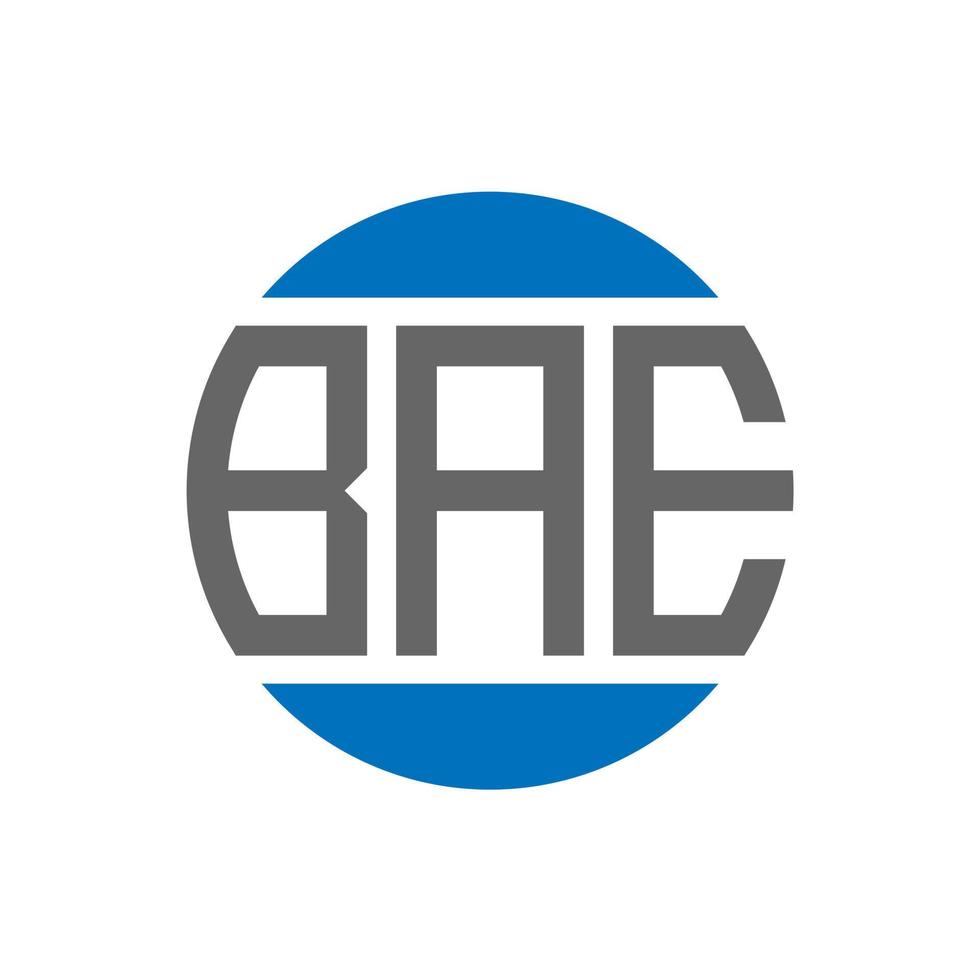 bae brief logo ontwerp Aan wit achtergrond. bae creatief initialen cirkel logo concept. bae brief ontwerp. vector