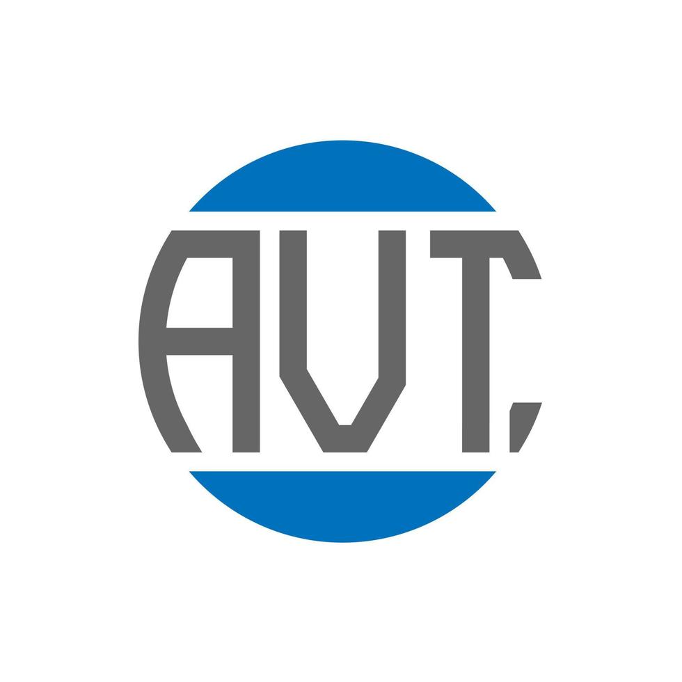 avt brief logo ontwerp Aan wit achtergrond. avt creatief initialen cirkel logo concept. avt brief ontwerp. vector