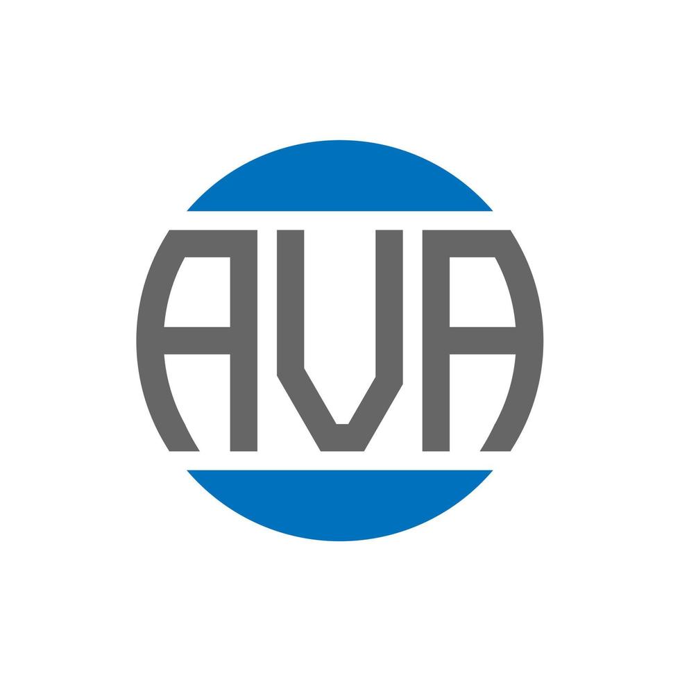 ava brief logo ontwerp Aan wit achtergrond. ava creatief initialen cirkel logo concept. ava brief ontwerp. vector